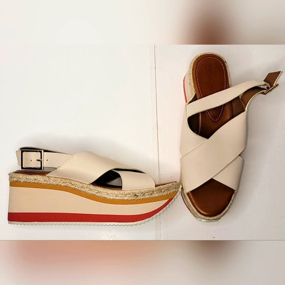 Enzo Angiolini Shoes Eva Angiolini Eva Wedge Sandals Poshmark